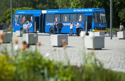 Dresdner Bildungsbahnen Bildungsbus Einweihung