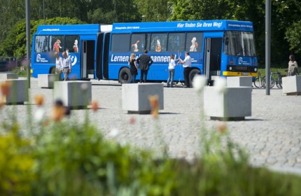Dresdner Bildungsbahnen Bildungsbus Einweihung